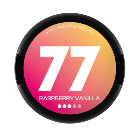 77 sachets de nicotine Raspberry & Vanilla