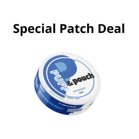 Puff & Pouch Peppermint 12 mg- Special Patch Deals